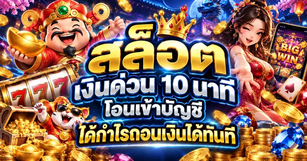 เงินด่วน 10 นาที โอนเข้าบัญชี